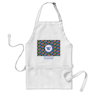 SOUTH AFRICA Flag Customized Scripture MONOGRAM Adult Apron