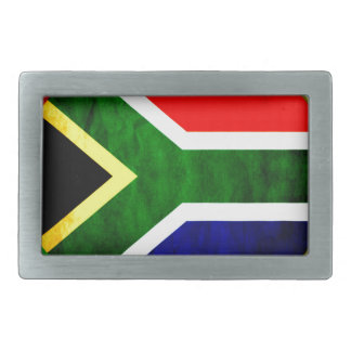 South Africa Flag: Dynamic Swirl Motif Belt Buckle