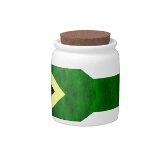 South Africa Flag: Dynamic Swirl Motif Candy Jar