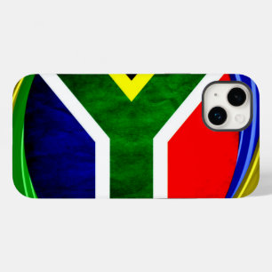 South Africa Flag: Dynamic Swirl Motif Case-Mate iPhone 14 Plus Case