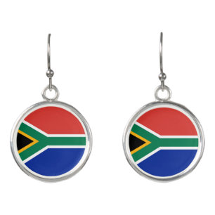 South Africa flag Earrings