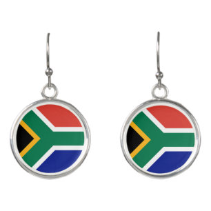 South Africa Flag Earrings