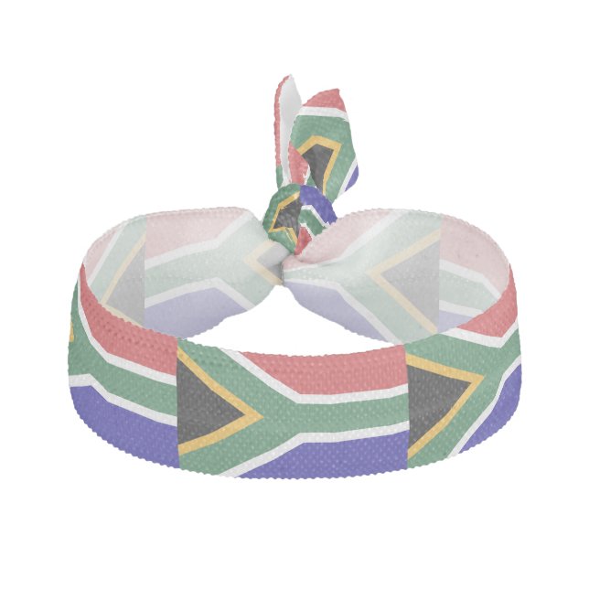 South Africa Flag Elastic Hair Tie (Front)
