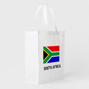 South Africa Flag  Fashion Trendy  Grocery Bag