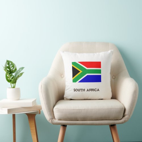 South Africa Flag Fashion Trendy  Throw Pillow