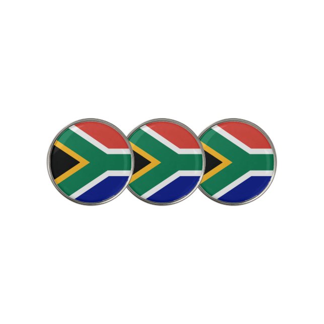 South Africa flag Golf Ball Marker (3 Up)