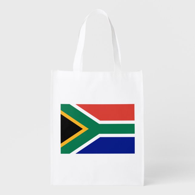 South Africa Flag Grocery Bag (Front)