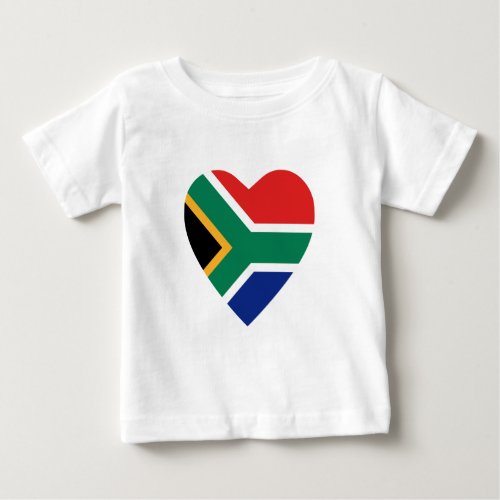 South Africa Flag Heart T_Shirt