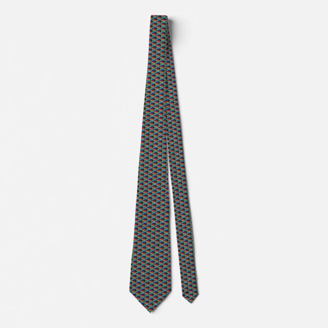 South Africa Flag Honeycomb Tie (Front)