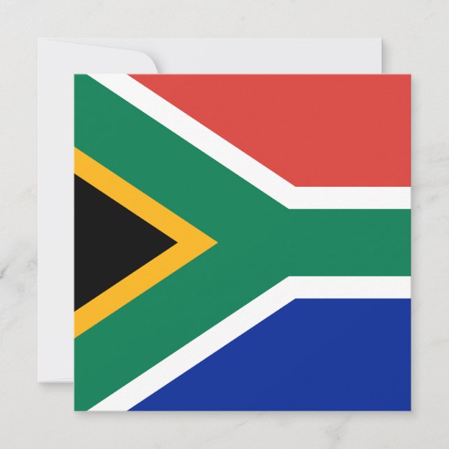 South Africa Flag Invitation (Front)