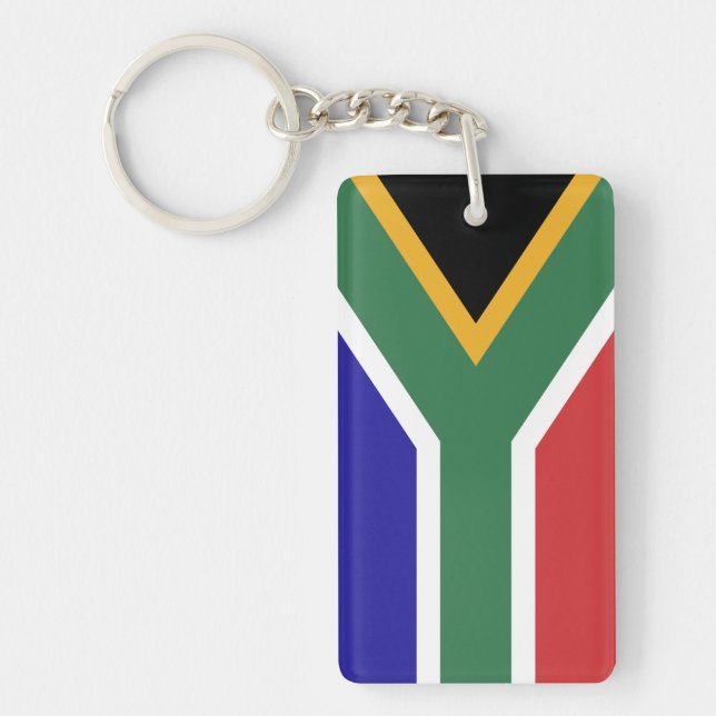 South Africa Flag Keychain (Front)