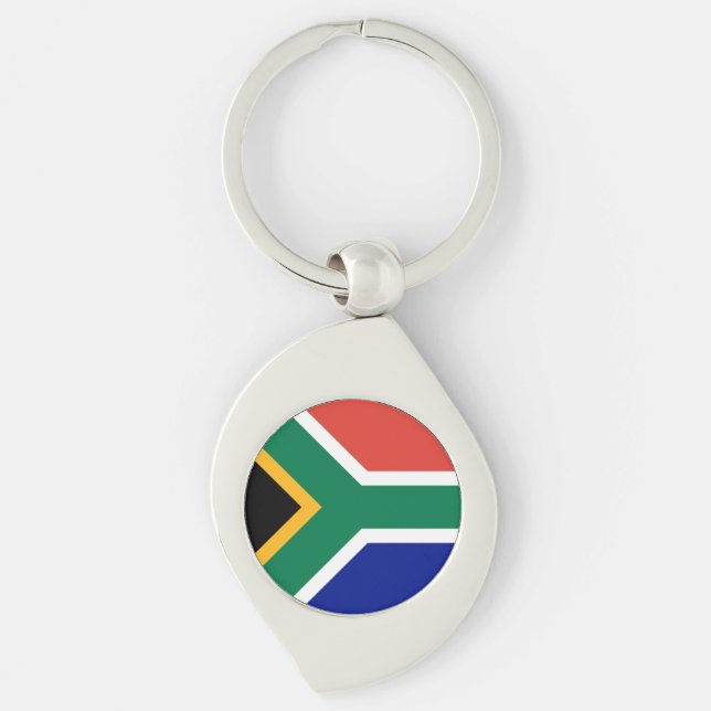 South Africa Flag Keychain (Front)