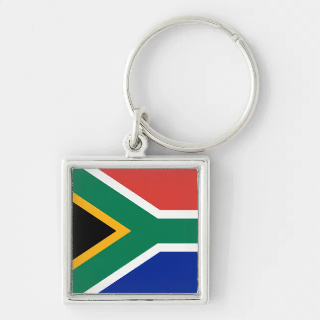 South Africa Flag Keychain | Zazzle