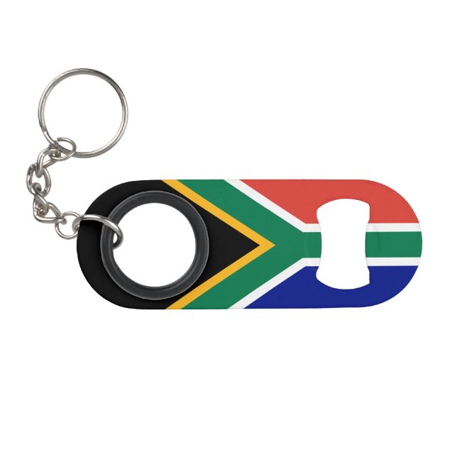 South Africa Flag Keychain Bottle Opener (Front (Horizontal))