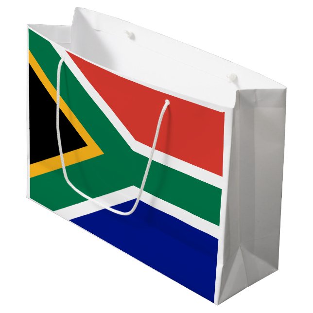 South Africa Flag Large Gift Bag (Front Angled)