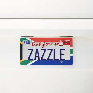 South Africa flag License Plate Frame