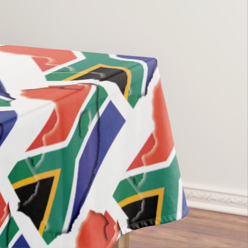 SOUTH AFRICA Flag MAP Stylish Patriotic Tablecloth