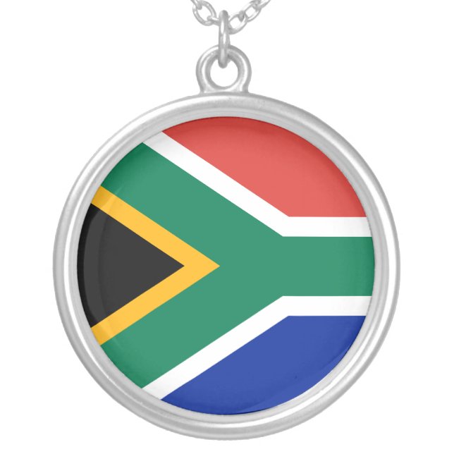 South Africa Flag Necklace (Front)