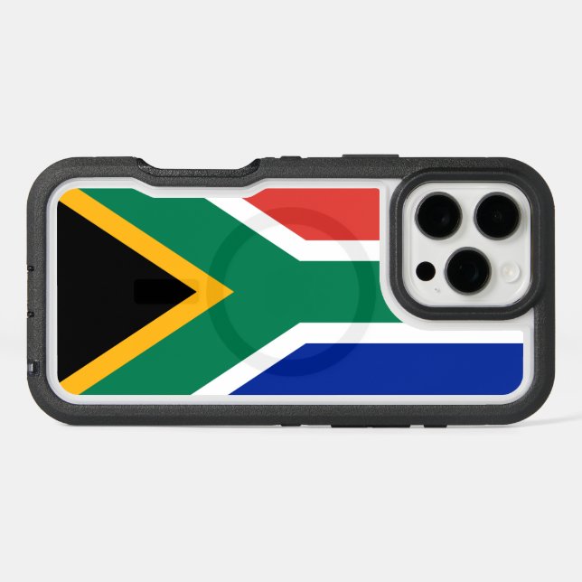 South Africa Flag Otterbox iPhone Case (Back Horizontal)