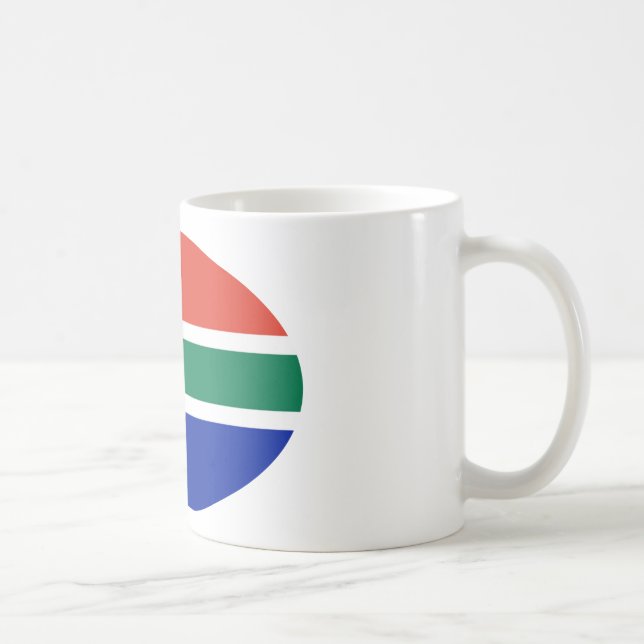 South Africa Flag Oval The MUSEUM Zazzle Gifts Coffee Mug (Right)