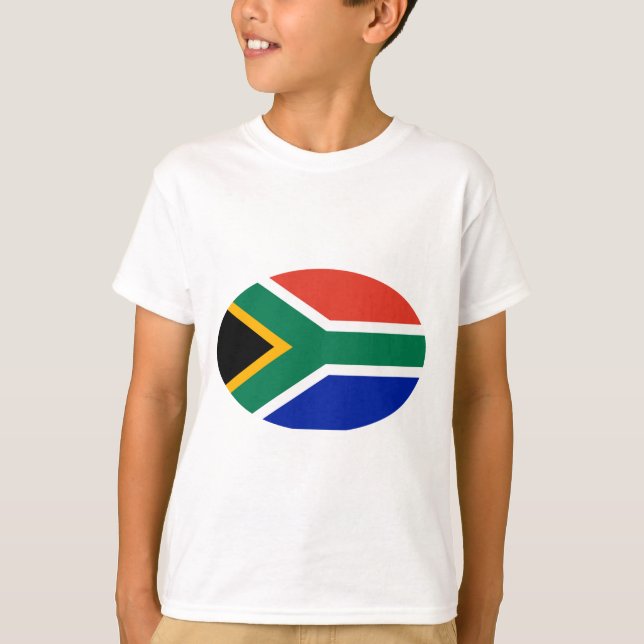 South Africa Flag Oval The MUSEUM Zazzle Gifts T-Shirt (Front)