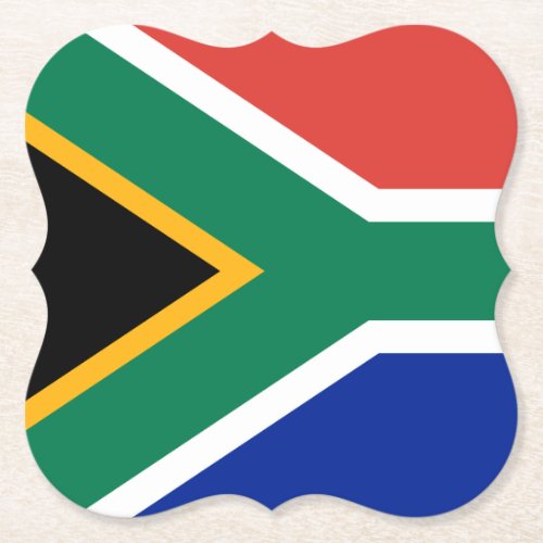 South Africa Flag Paper Coaster