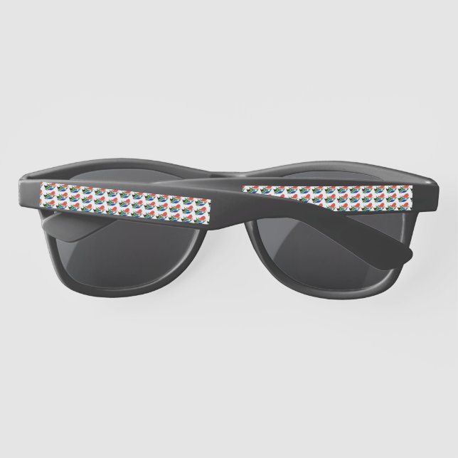 SOUTH AFRICA FLAG Patriotic South African Sunglasses (Back)