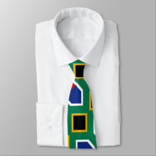 South Africa flag pattern Neck Tie