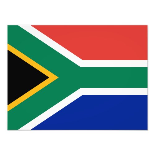 South Africa Flag Photo Print