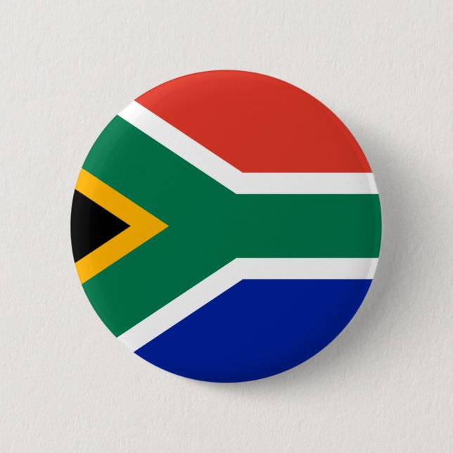 South Africa Flag Pinback Button (Front)