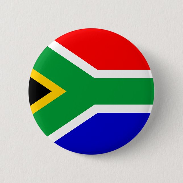 South Africa Flag Pinback Button (Front)