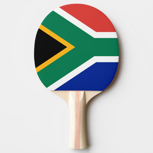 South Africa Flag Ping Pong Paddle (Front)