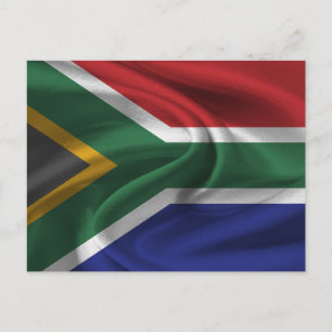 South Africa Flag Postcard