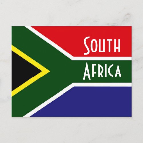 South Africa flag Postcard