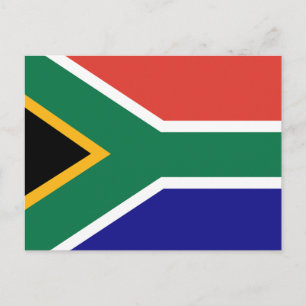 South Africa Flag Postcard