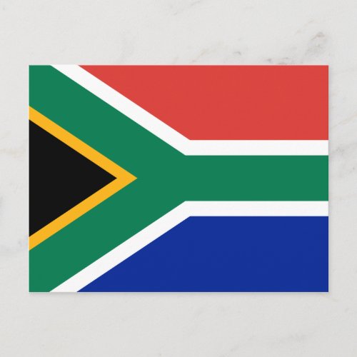 South Africa Flag Postcard
