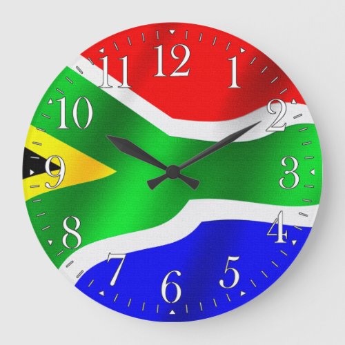 SOUTH AFRICA Flag Proud Patriotic Wall Clock