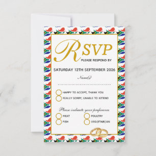 South Africa flag RSVP