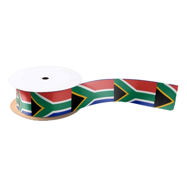 South Africa Flag Satin Ribbon (Spool)