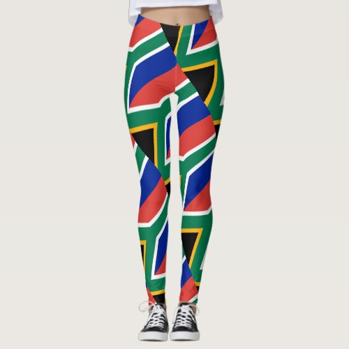 South Africa Flag South African Patriotic Leggings