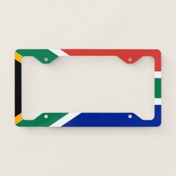 South Africa Flag South African Patriotic License Plate Frame by YLGraphics at Zazzle