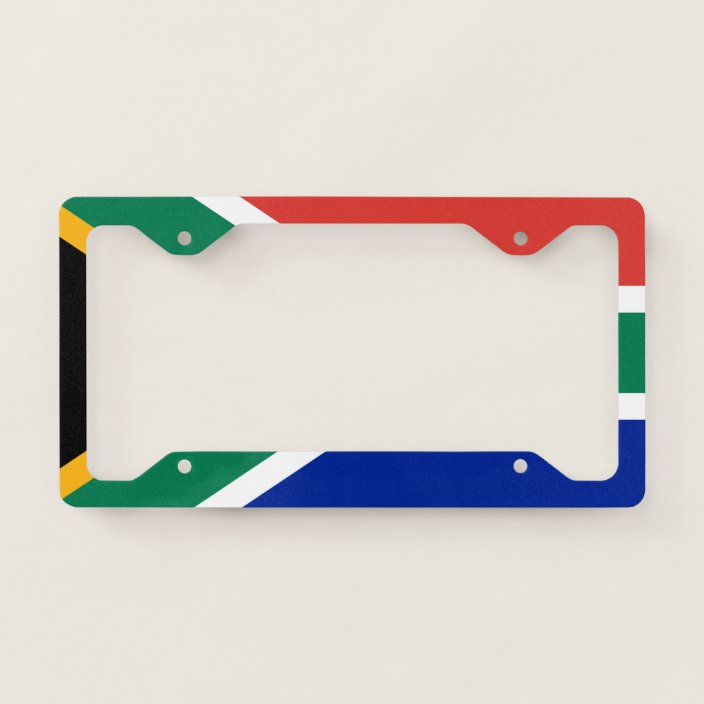 South Africa Flag South African Patriotic License Plate Frame | Zazzle.com