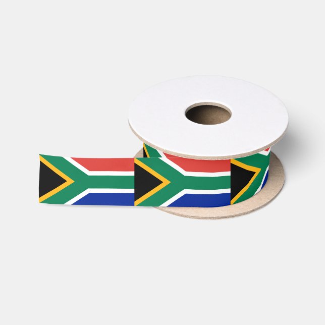 South Africa Flag South African Patriotic Satin Ribbon (Spool)