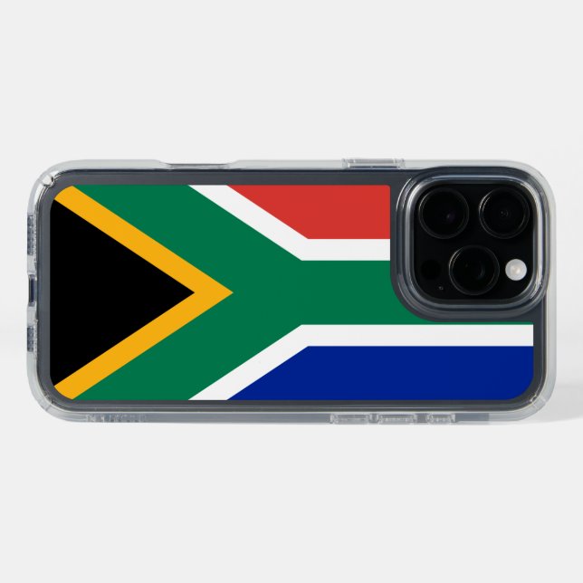 South Africa Flag Speck iPhone Case (Horz (Black Titanium))