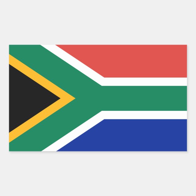 South Africa* Flag Sticker (Front)