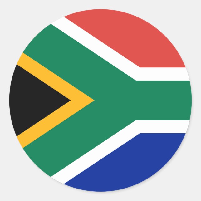 South Africa Flag Sticker (Front)