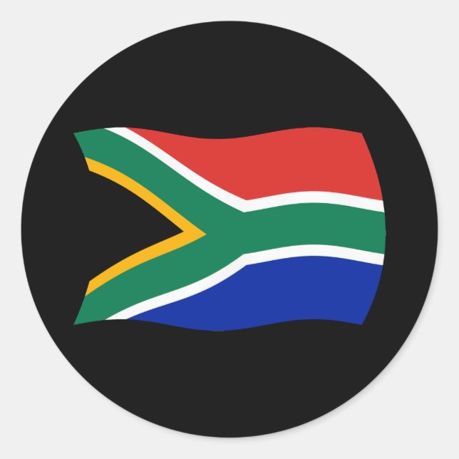 South Africa Flag Sticker (Front)