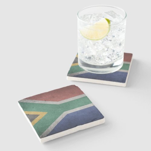South Africa Flag  Stone Coaster