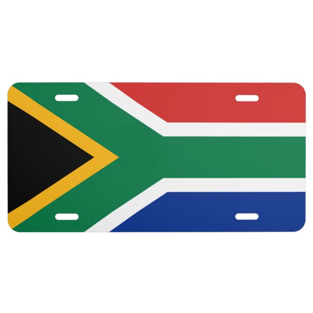 South Africa Flag Style License Plate Frame (Front)