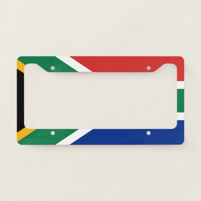 South Africa Flag Style License Plate Frame (Front)